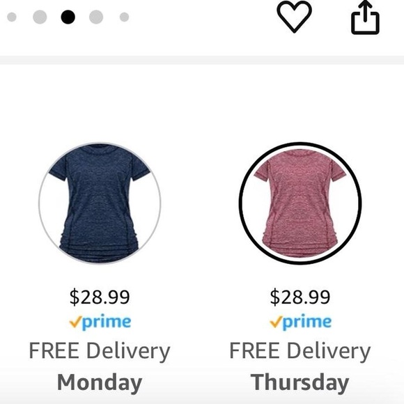 Women's red/burgundy sportswear top with open back detail - Picture 8 of 8